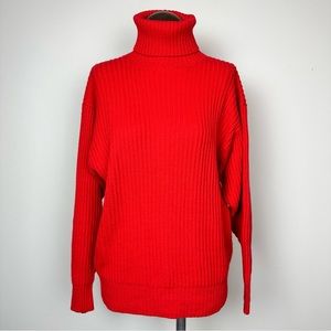 Vintage Liz Sport Ribbed Turtleneck